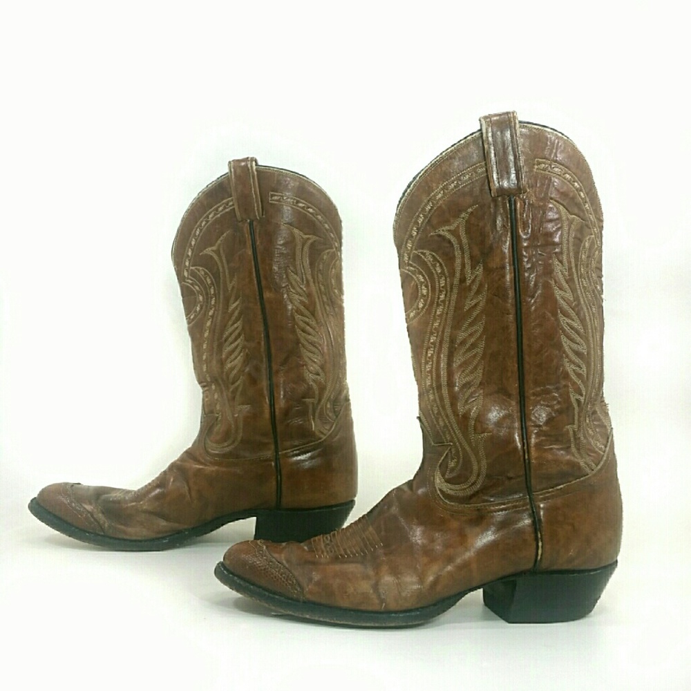 11 1/2 Cowboy Boots, Vintage Tony Lama Leather